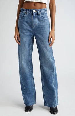 Alexander Wang High Waist Nonstretch Denim Balloon Leg Jeans Vintage Medium Indigo at Nordstrom,