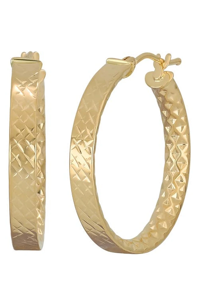 Bony Levy Liora 14K Gold Textured Hoop Earrings in 14K Yellow Gold at Nordstrom