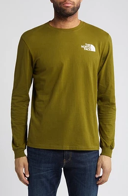 The North Face NSE Box Logo Graphic T-Shirt in Forest Olive/Khaki Stone at Nordstrom, Size X-Large