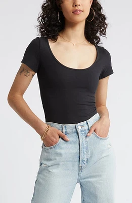 BP. Scoop Neck Short Sleeve Bodysuit at Nordstrom,