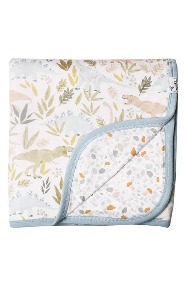 Copper Pearl Reversible Print Swaddle Blanket in Rex at Nordstrom