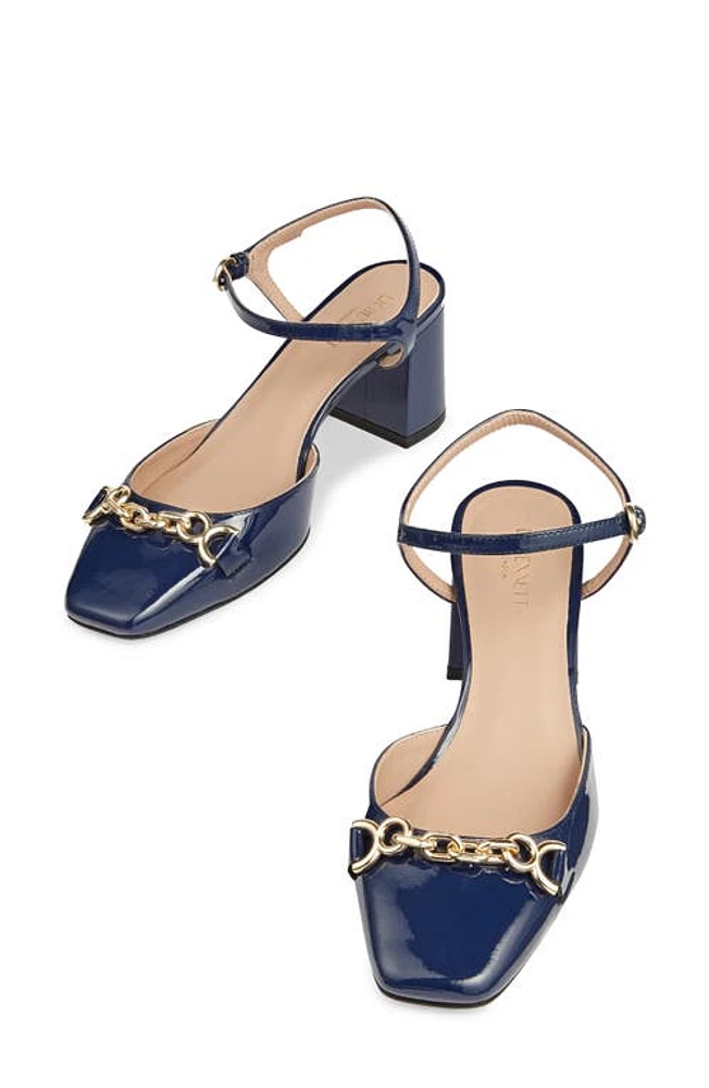 LK Bennett Mindy Ankle Strap Pump Midnight at Nordstrom,