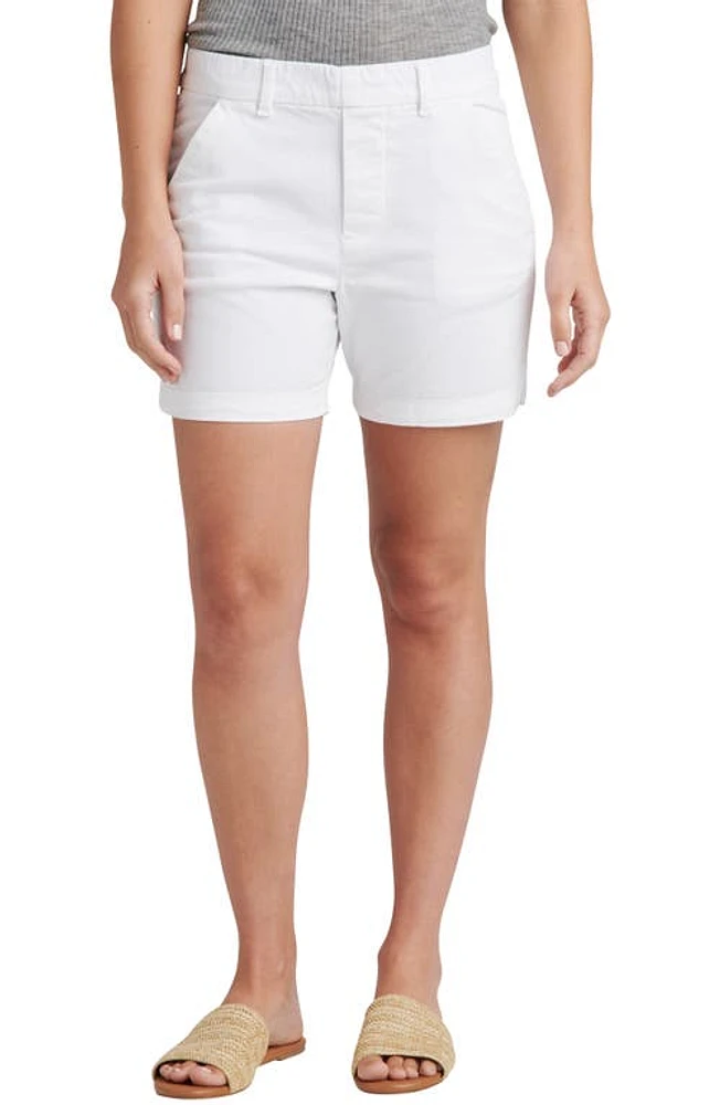 JAG Jeans Maddie Pull-On Chino Shorts White at Nordstrom,