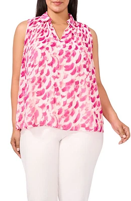 halogen(r) Collared Sleeveless Top Vivid Plum Purple at Nordstrom,