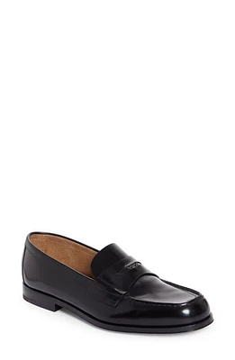 Prada Triangle Logo Penny Loafer Nero at Nordstrom,