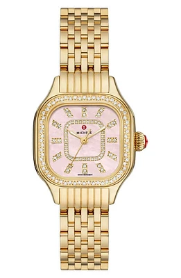 MICHELE Meggie Diamond Dial Bracelet Watch