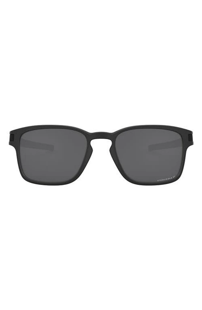 Oakley 55mm Polarized Sunglasses in Matte Black at Nordstrom