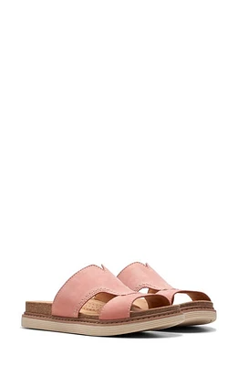 Clarks(r) Arwell Slide Sandal Peach Nubuck at Nordstrom,