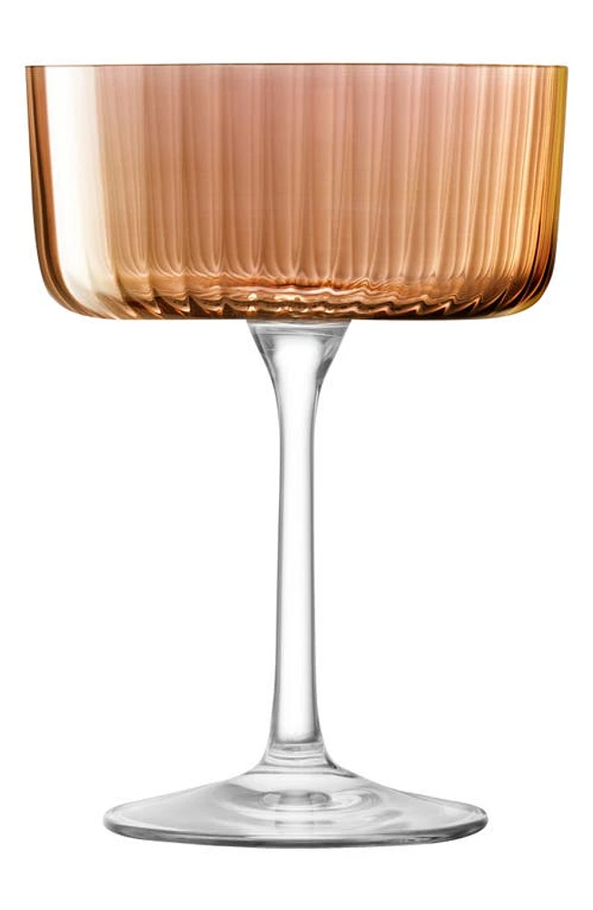 LSA Gems Set of 4 Champagne/Cocktail Glasses in Amber/Orange at Nordstrom