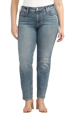 Silver Jeans Co. Suki Mid Rise Slim Straight Leg Indigo at Nordstrom, 31