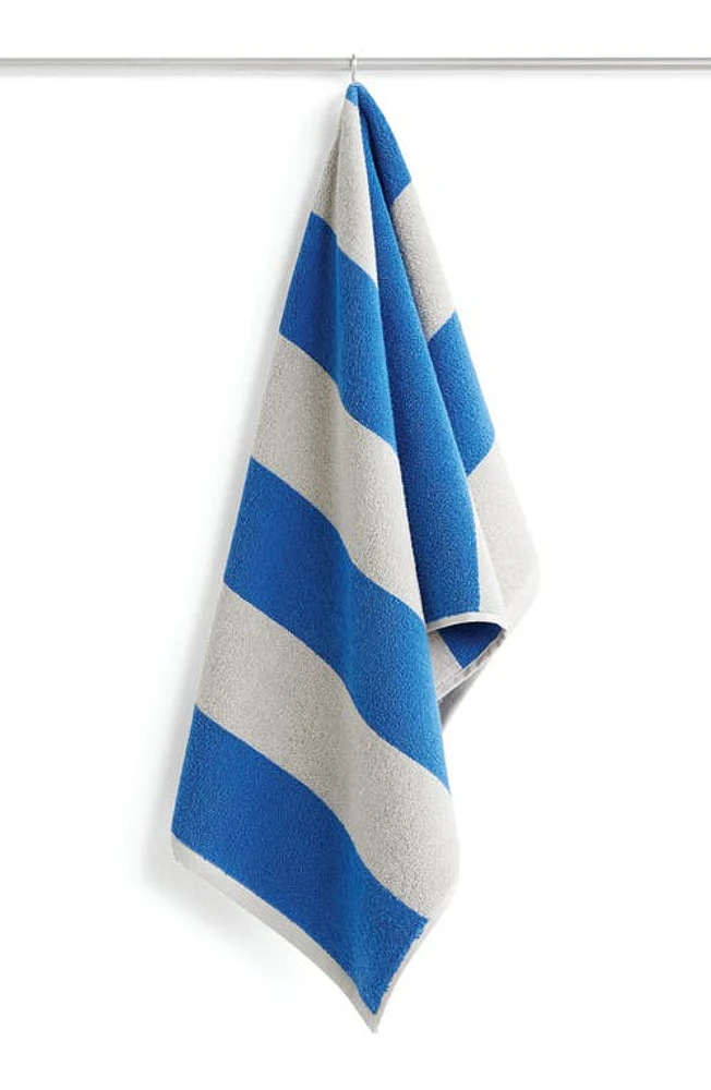 HAY Frotté Stripe Towel in Blue at Nordstrom, Size Hand Towel