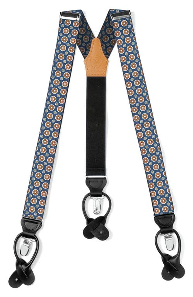 Cufflinks, Inc. Medallion Print Adjustable Suspenders in Blue at Nordstrom