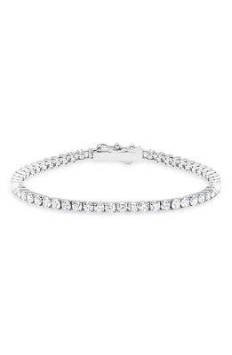 Crislu Cubic Zirconia Tennis Bracelet Platinum at Nordstrom