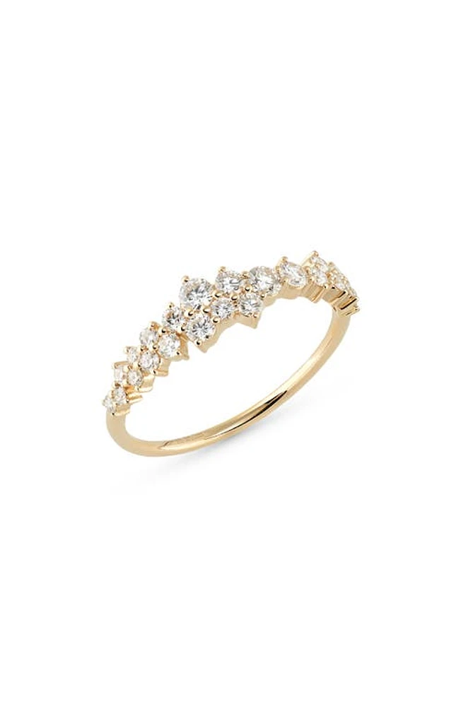 EF Collection Diamond Cluster Ring in Yellow Gold at Nordstrom, Size 6