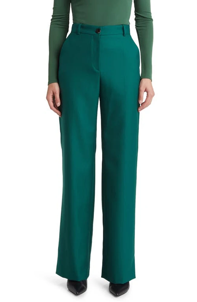 BOSS Tireka Virgin Wool Flare Trousers Neplica at Nordstrom,