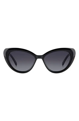 Kate Spade New York marlah's 53mm gradient cat eye sunglasses in Black/Grey Shaded at Nordstrom