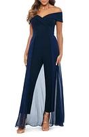 Xscape Evenings Off the Shoulder Maxi Jumpsuit at Nordstrom,