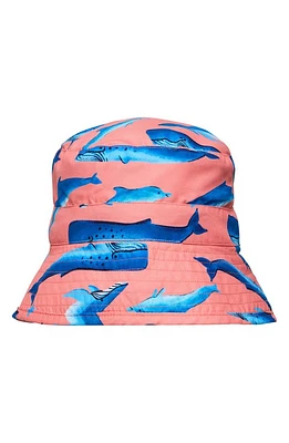 Snapper Rock Kids' Whale Tail Bucket Hat Peach at Nordstrom,