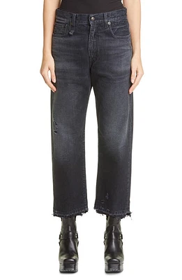 R13 Distressed Boyfriend Jeans Jake Black at Nordstrom,