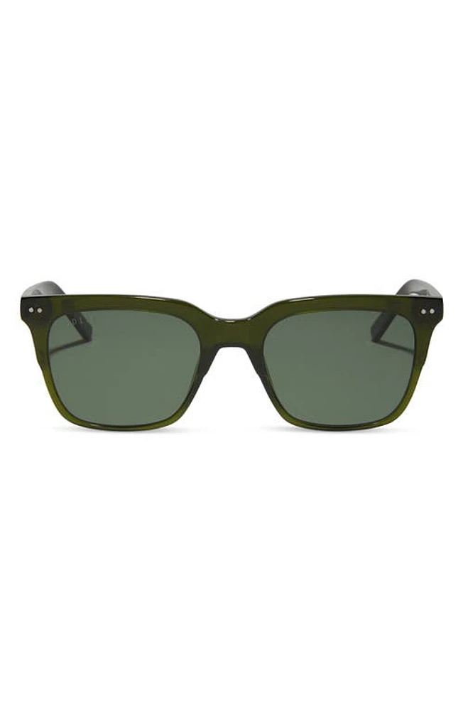 DIFF Billie XL 54mm Square Sunglasses in Dark Olive at Nordstrom