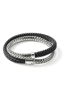 John Hardy Medium Chain Bracelet in Silver/black at Nordstrom