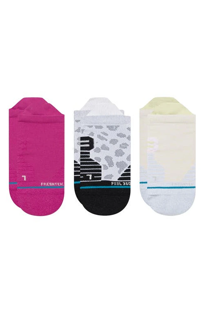 Stance On the Go Assorted 3-Pack Tab Socks Magenta at Nordstrom,