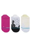 Stance On the Go Assorted 3-Pack Tab Socks Magenta at Nordstrom,