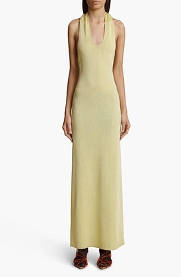 Khaite Coraline Halter Dress Yuzu at Nordstrom,