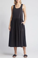 Masai Copenhagen Naha Sleeveless Midi Dress Black at Nordstrom,