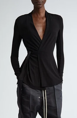 Rick Owens Lido Draped Harness T-Shirt Black at Nordstrom, Us