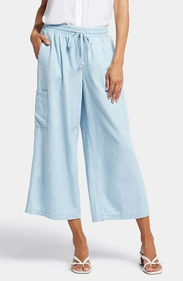 NYDJ Whitney High Waist Crop Wide Leg Cargo Pants Oceanfront at Nordstrom,