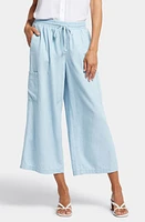 NYDJ Whitney High Waist Crop Wide Leg Cargo Pants Oceanfront at Nordstrom,