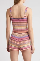 Rip Curl Palapa Sweater Camisole Pink Multi at Nordstrom,