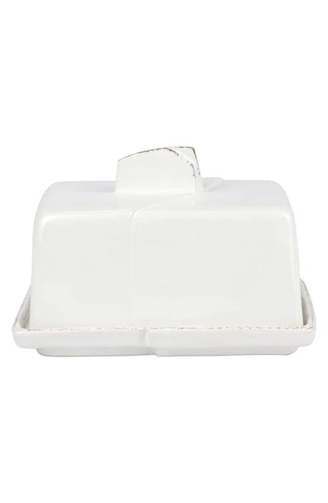 VIETRI Lastra Butter Dish in White at Nordstrom