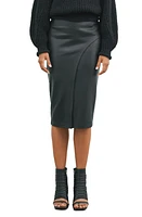 Marcella Nyssa Faux Leather Skirt in Black at Nordstrom, Size Medium