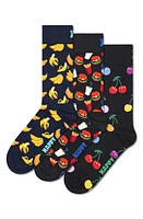 Happy Socks Assorted 3-Pack Crew Socks in Navy Multi at Nordstrom