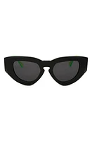 Grey Ant 50mm Cat Eye Sunglasses in Black /Neon /Grey at Nordstrom