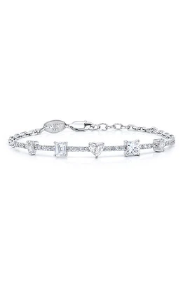 Mindi Mond Fancy Cut Diamond Bracelet in 18K Wg at Nordstrom