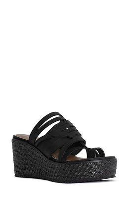 Donald Pliner Platform Wedge Sandal in Black at Nordstrom, Size 7.5