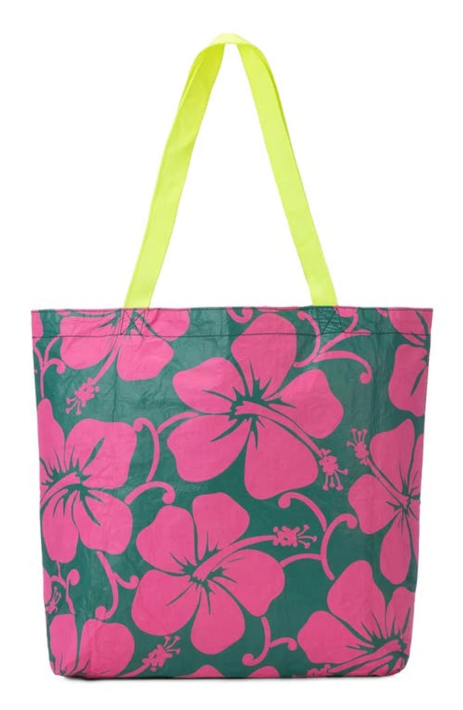 Aloha Collection Hana Hou Reversible Splash Proof Tote in Watermelon at Nordstrom