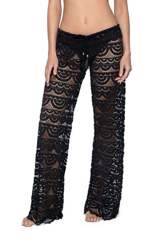 PQ SWIM Malibu Lace Cover-Up Pants Diva at Nordstrom,