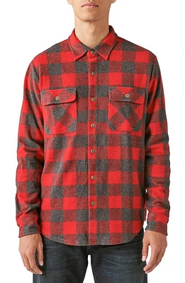 Lucky Brand Buffalo Plaid Shirt Red Multi at Nordstrom,