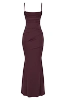 HOUSE OF CB Milena Jersey Corset Maxi Dress at Nordstrom,