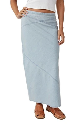 Free People Muse Moment Chambray Skirt in Spring Fling at Nordstrom, Size 0