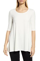 Ming Wang Women's Jersey Top in White at Nordstrom, Size Medium