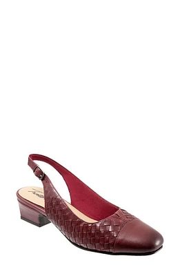 Trotters Dea Woven Slingback Pump Dark at Nordstrom