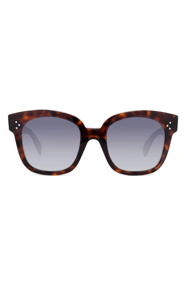 CELINE 54mm Square Sunglasses in Red Havan/Smoke at Nordstrom