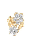 Sara Weinstock Lierren Flower Diamond Cluster Ring in Yellow Gold/Diamond at Nordstrom, Size 6.5