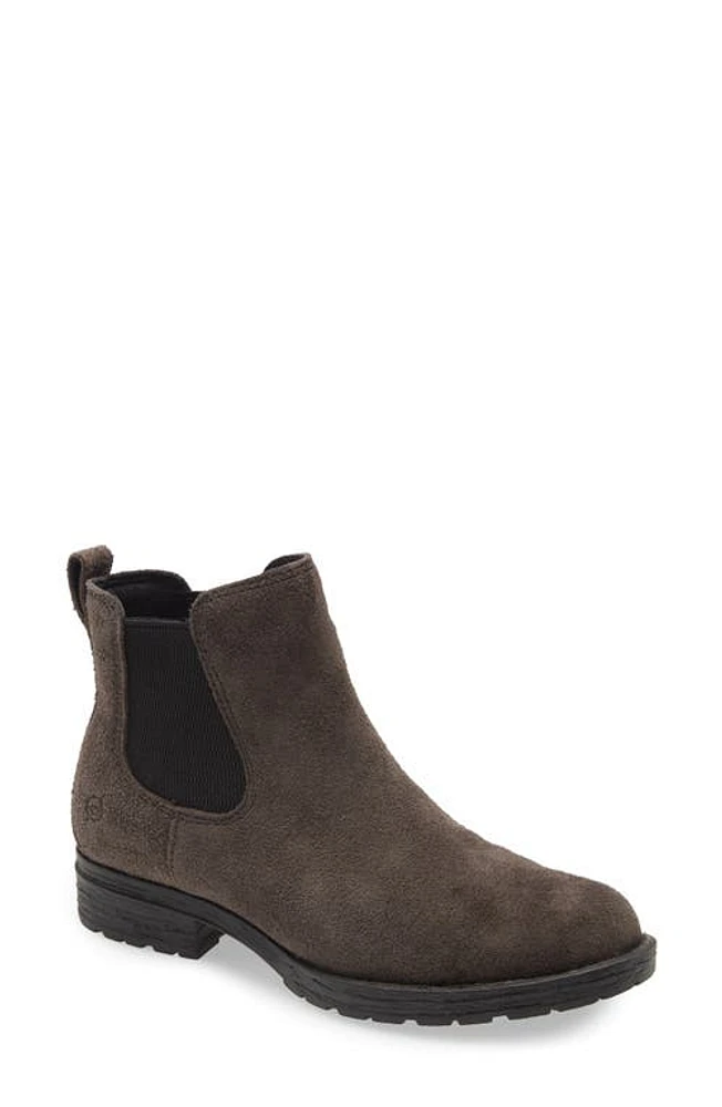 Børn Cove Waterproof Chelsea Boot Dark Grey Suede at Nordstrom,