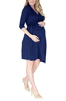 Angel Maternity Jersey Wrap Dress Navy at Nordstrom,